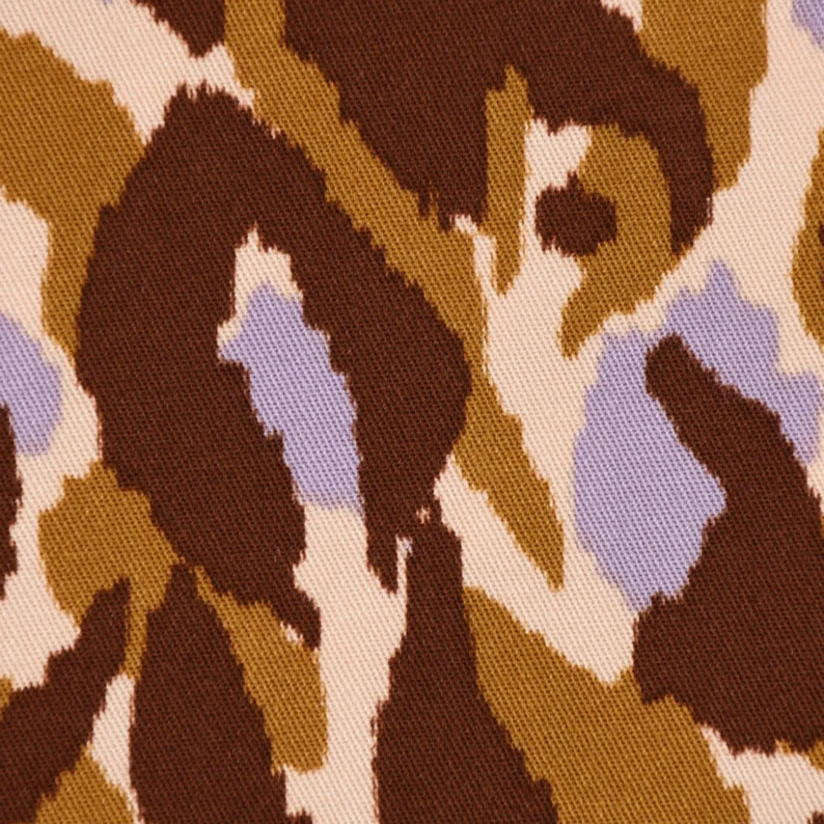 Stretchstoff Viskosestoff Bekleidungsstoff Rosella Grafikdessin ANIMAL SKIN lila beige braun 1,40m Breite