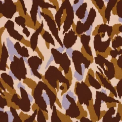 Stretchstoff Viskosestoff Bekleidungsstoff Rosella Grafikdessin ANIMAL SKIN lila beige braun 1,40m Breite