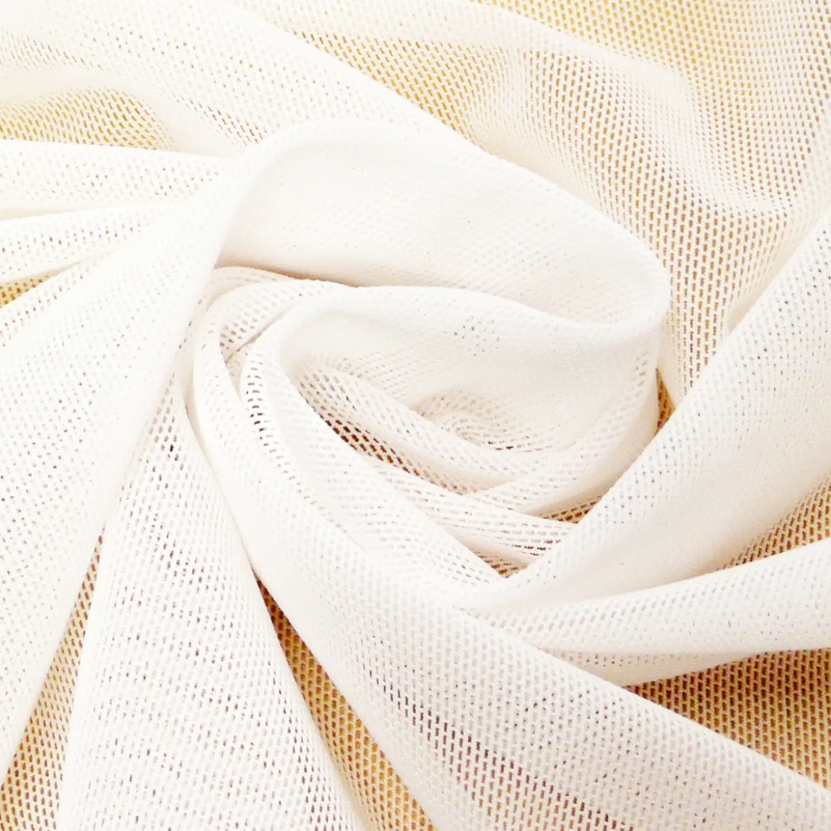 Stretchtüll Elastik-Tüll Tüllstoff Tüll elastisch weich weiß 1,5m Breite