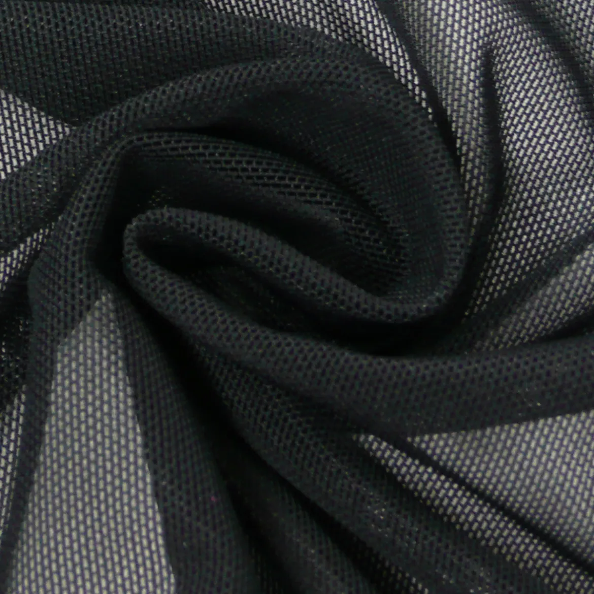 Stretchtüll Elastik-Tüll Tüllstoff Tüll elastisch weich schwarz 1,5m Breite