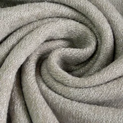 Strickjersey mit Glitzereffekt silbergrau 140cm