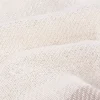 Strickplaid Streifen mit Silberfaden beige creme 125x150cm