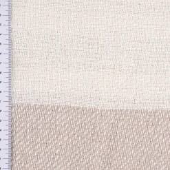 Strickplaid Streifen mit Silberfaden beige creme 125x150cm