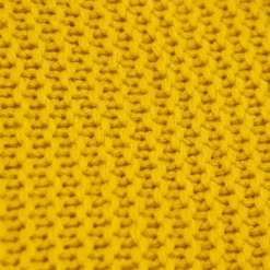 Strickplaid Wolle einfarbig currygelb 130x170cm
