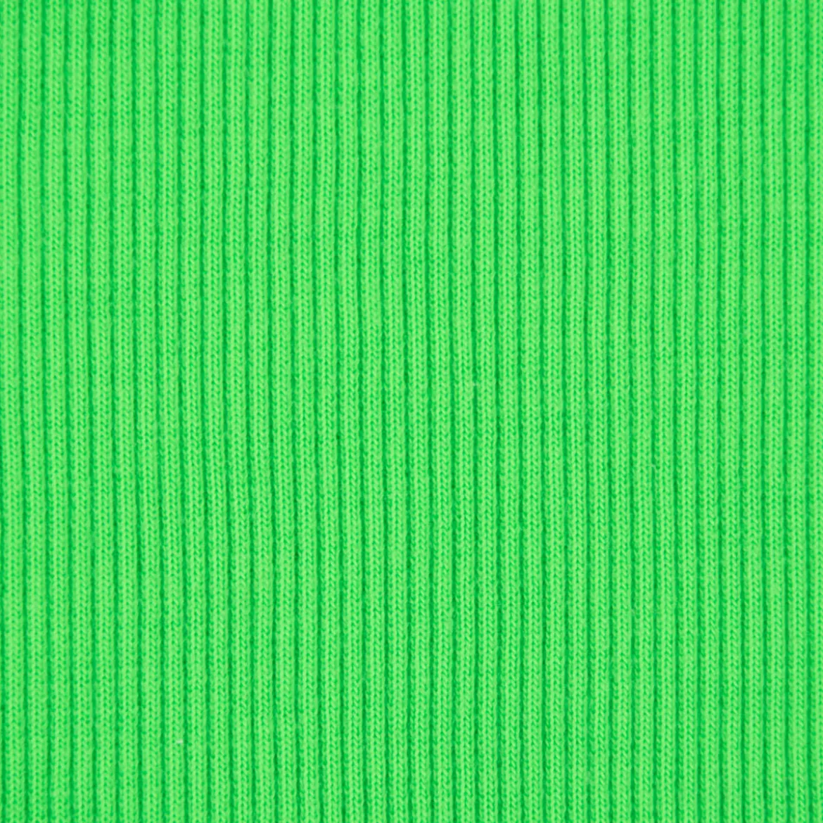 Strickschlauch Bündchenstoff gerippt NEON grün 35cm Breite