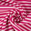 Strickschlauch Bündchenstoff fein Streifen 5mm pink weiß 35cm Breite