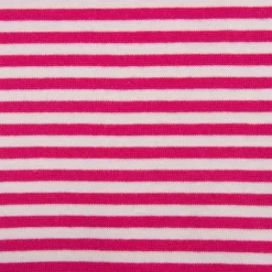 Strickschlauch Bündchenstoff fein Streifen 5mm pink weiß 35cm Breite