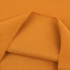 Strickschlauch Bündchenstoff Lurex Glitzer ockergelb 35cm Breite