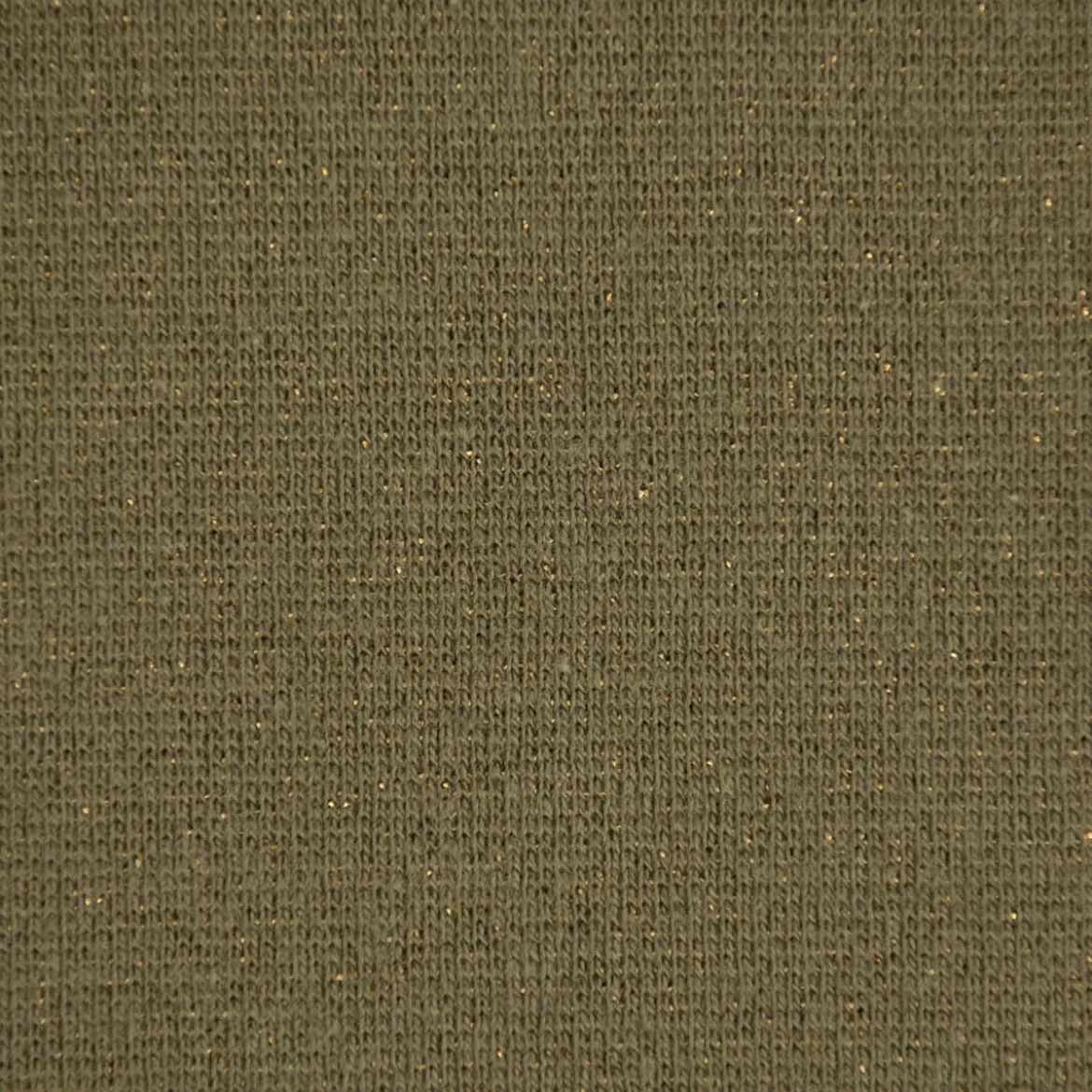 Strickschlauch Bündchenstoff Lurex Glitzer khakigrün 35cm Breite