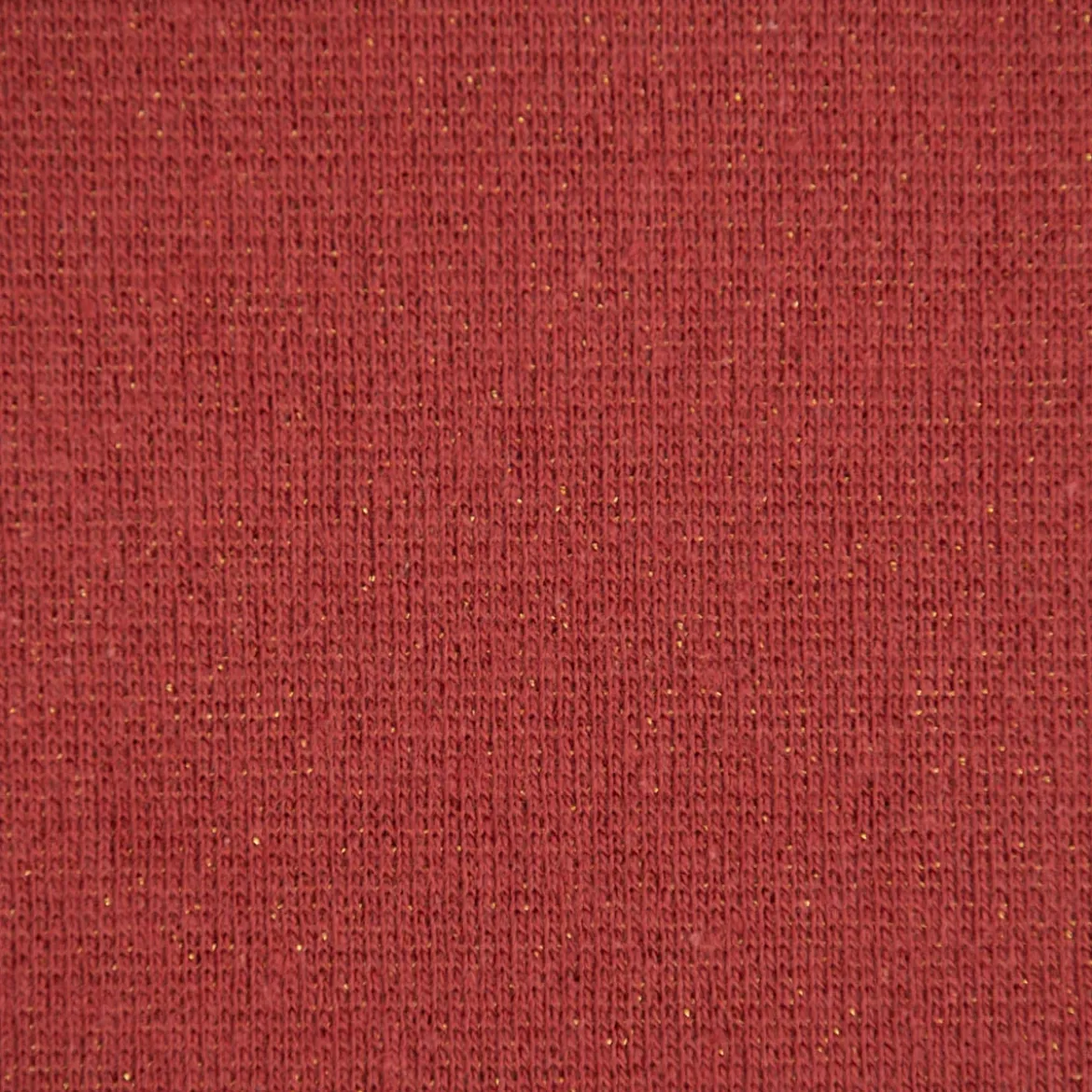 Strickschlauch Bündchenstoff Lurex Glitzer altrot 35cm Breite