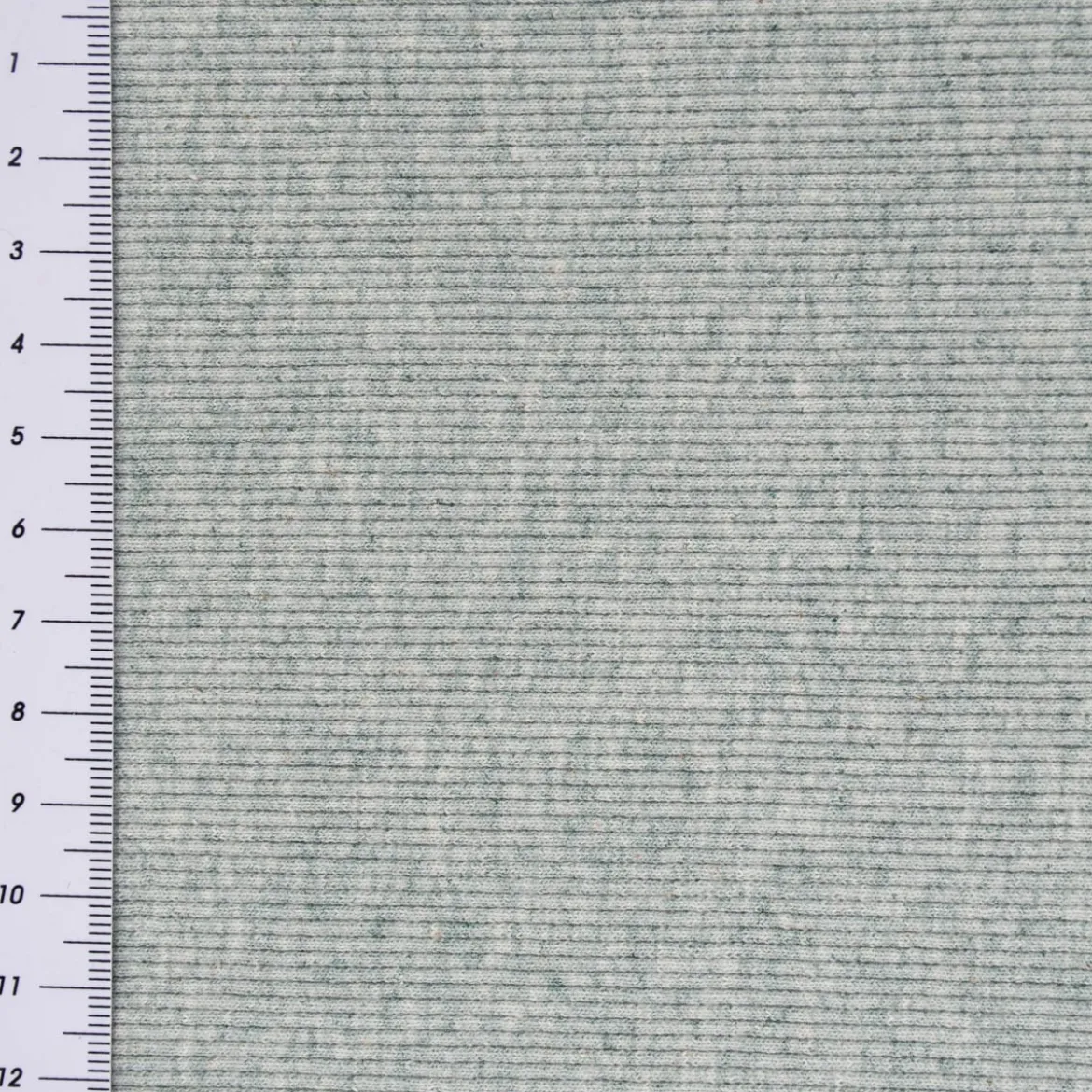 Strickschlauch Bündchenstoff gerippt grün meliert 35cm Breite