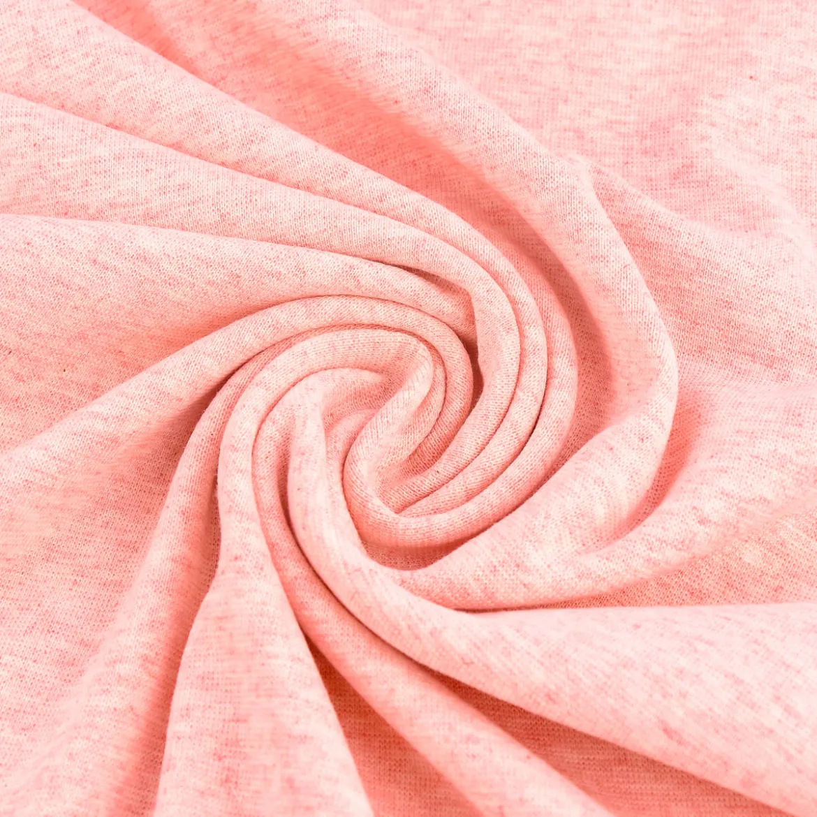Strickschlauch Bündchenstoff fein rosa meliert 37cm Breite