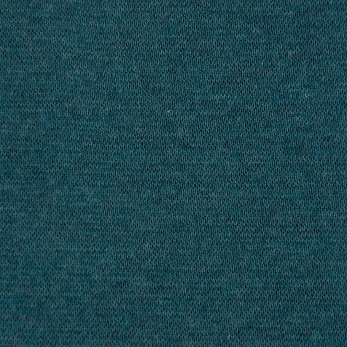 Strickschlauch Bündchenstoff Recycling einfarbig petrol meliert 35cm Breite