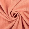 Strickstoff Ajour Pointelle Baumwolle Streifen Lochmuster Koralle 145 cm Breite