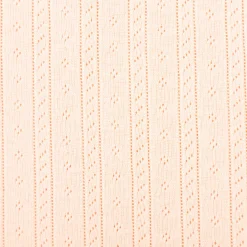 Strickstoff Ajour Pointelle Baumwolle Streifen Lochmuster Lachs 145 cm Breite
