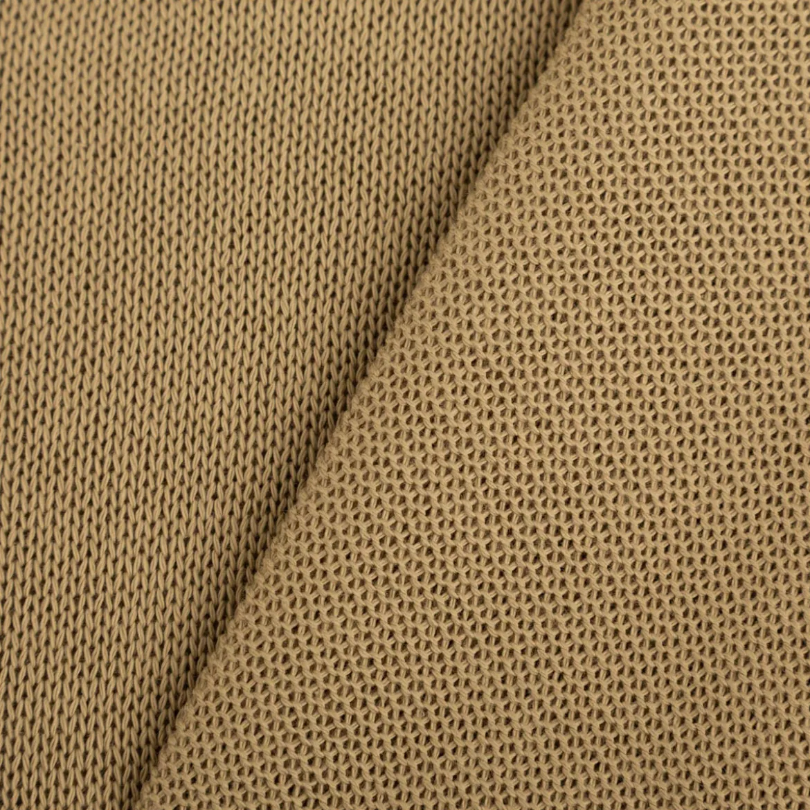 Strickstoff aus 100% Baumwolle in Olivgrün 135cm Breite