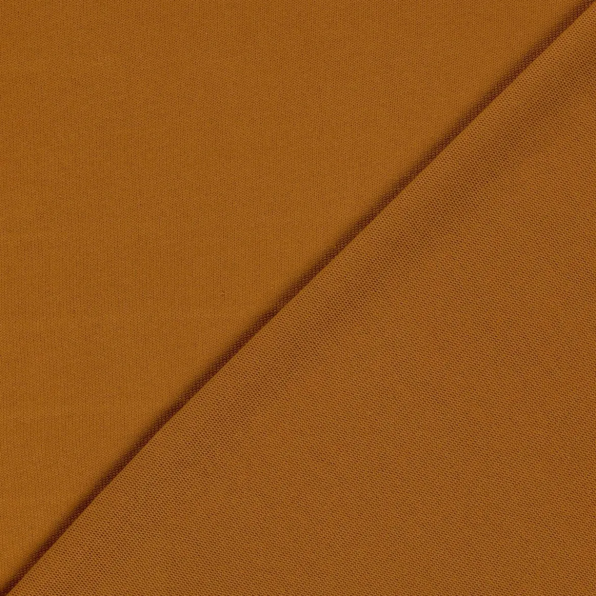 Strickstoff aus 100% Baumwolle in Karamell 135cm Breite