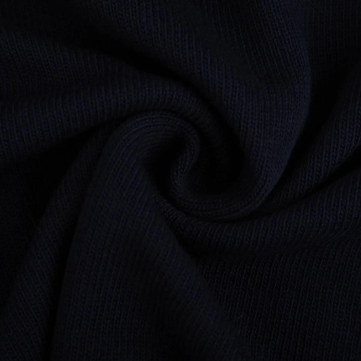 Strickstoff aus 100% Baumwolle in Dunkelblau 135cm Breite