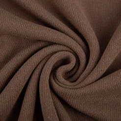 Strickstoff aus 100% Baumwolle in Taupe 135cm Breite