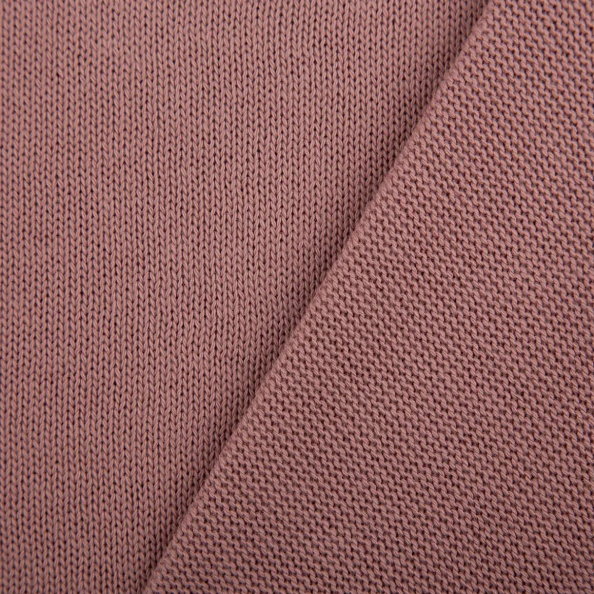 Strickstoff aus 100% Baumwolle in Rosa 135cm Breite