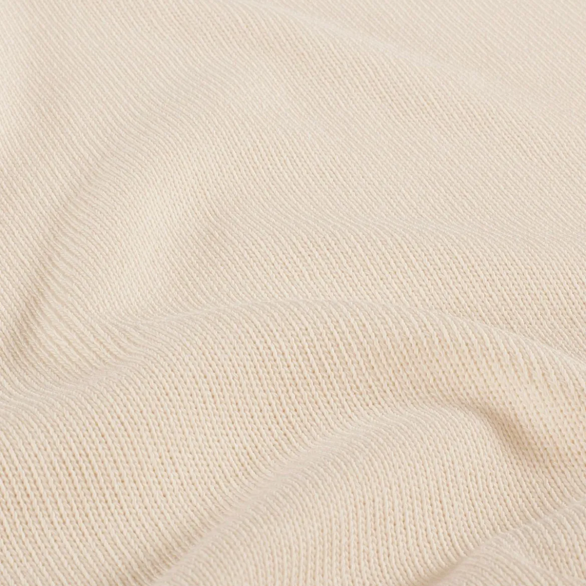 Strickstoff aus 100% Baumwolle in Ivory 135cm Breite