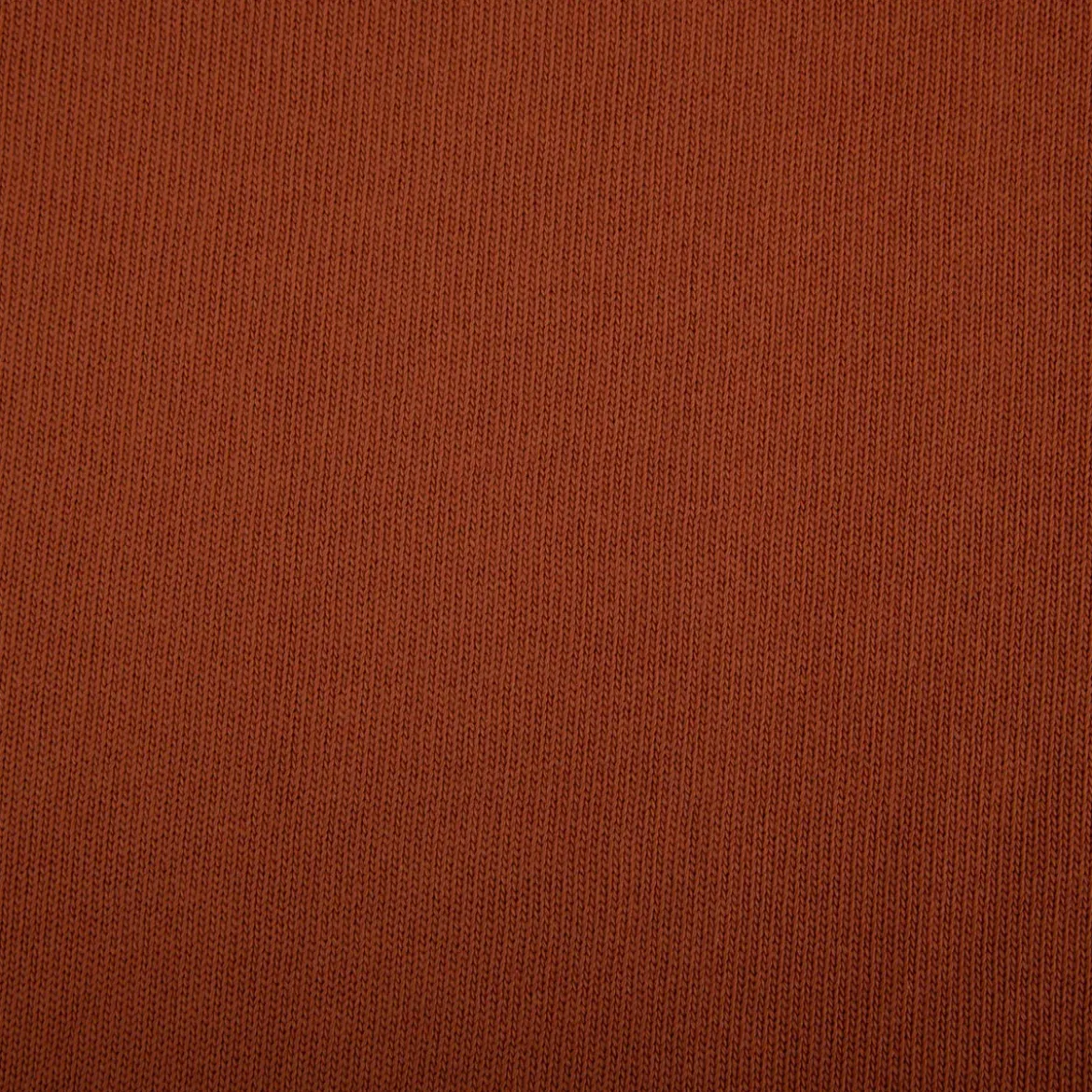 Strickstoff aus 100% Baumwolle in Rost 135cm Breite