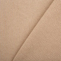 Strickstoff aus 100% Baumwolle in Beige 135cm Breite