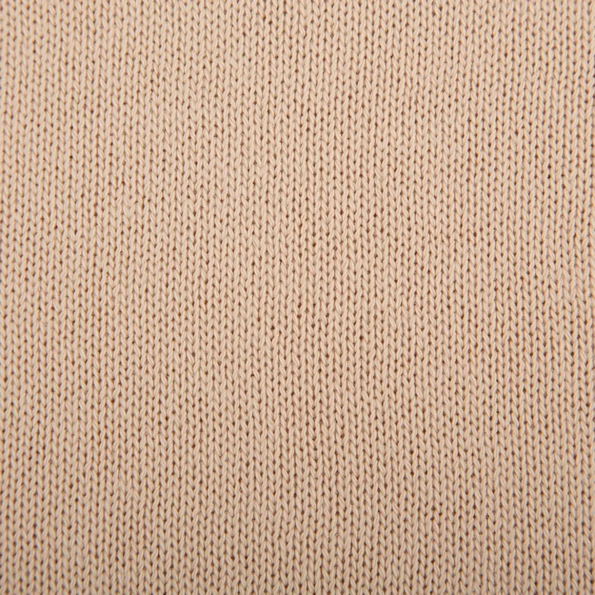 Strickstoff aus 100% Baumwolle in Beige 135cm Breite