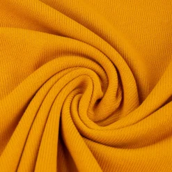 Strickstoff Baumwollstrick Bekleidungsstoff ocker 1,60m Breite