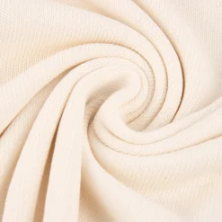 Strickstoff Baumwollstrick Bekleidungsstoff creme 1,60m Breite