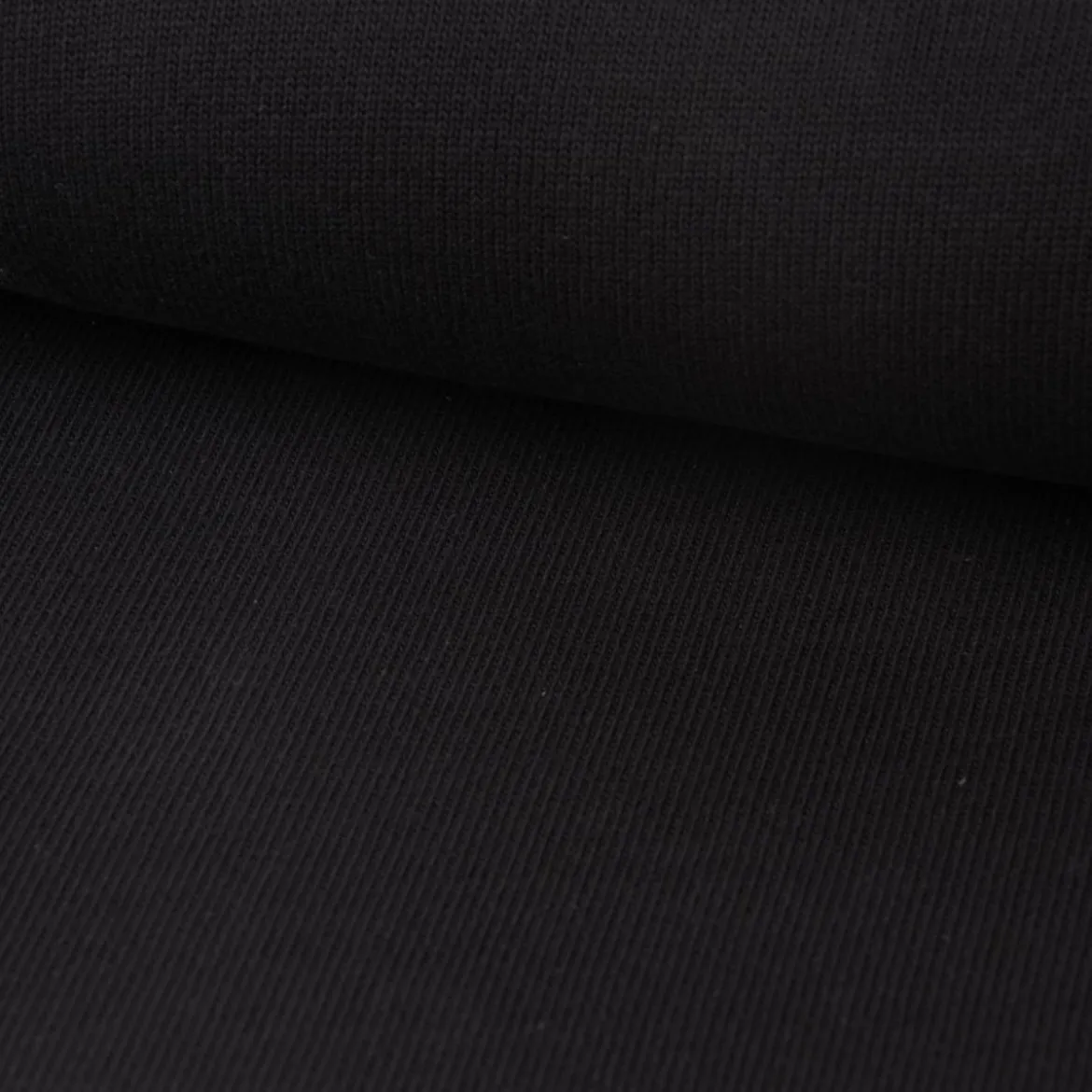Strickstoff Baumwollstrick Bekleidungsstoff schwarz 1,60m Breite
