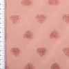 Strickstoff Feinstrick Baumwolle 3D Herzchen altrosa 160cm Breite
