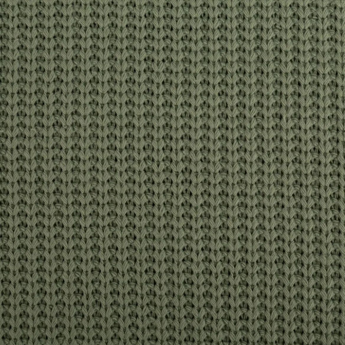 Strickstoff Grobstrick mit Baumwolle 480g/qm heavy knit einfarbig grün 150 cm Breite