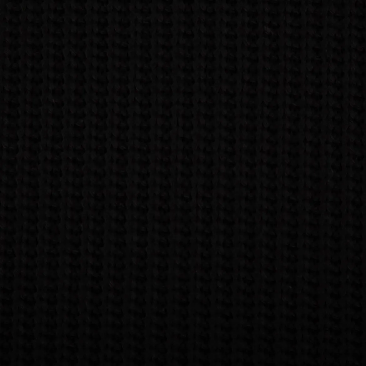 Strickstoff Grobstrick mit Baumwolle 480g/qm heavy knit einfarbig schwarz 150 cm Breite