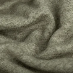 Strickstoff Heavy Knit gebürstet mit Viskose olivgrün meliert 1,50m Breite