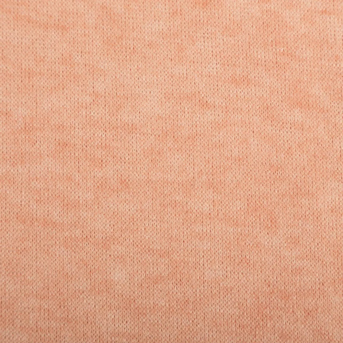 Strickstoff Heavy Knit gebürstet mit Viskose lachsrosa meliert 1,50m Breite