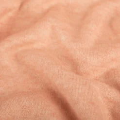 Strickstoff Heavy Knit gebürstet mit Viskose lachsrosa meliert 1,50m Breite