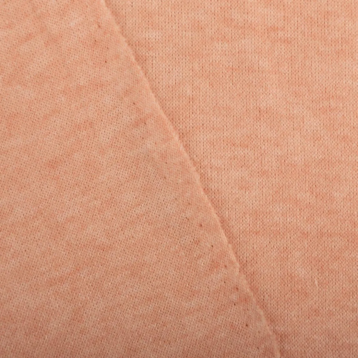 Strickstoff Heavy Knit gebürstet mit Viskose lachsrosa meliert 1,50m Breite