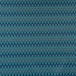 Strickstoff Jacquard Chevron ZickZack fein grün blau 1,48m Breite