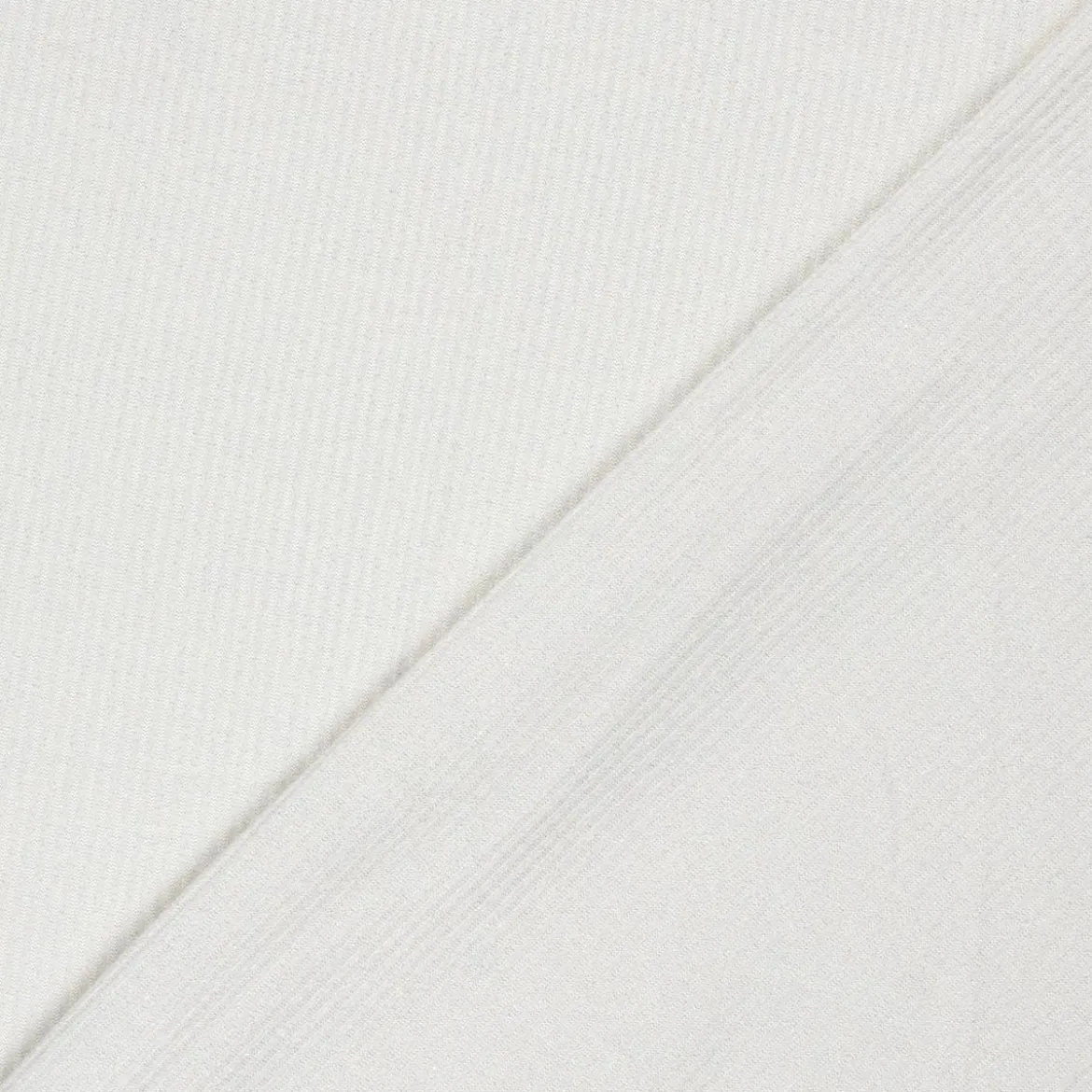 Strickstoff Rib Jersey mit Viskose Glitzereffekte wollweiß 150 cm Breite