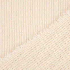 Strickstoff Viskosestrick SOFT WAFFLE kuschelweich einfarbig ecru 1,4m Breite