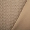 Strickstoff Zopfmuster beige elastischer Winterstrick 150 cm Breite