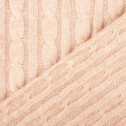 Strickstoff Zopfmuster Viskose rosa – schwere Qualität, 140 cm Breite