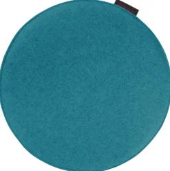 Stuhlkissen AVARO Filz rund petrol 35x2cm