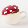 Suppentasse mit Fliegenpilz Deckel Mushroom Soup Bowl von Sass & Belle