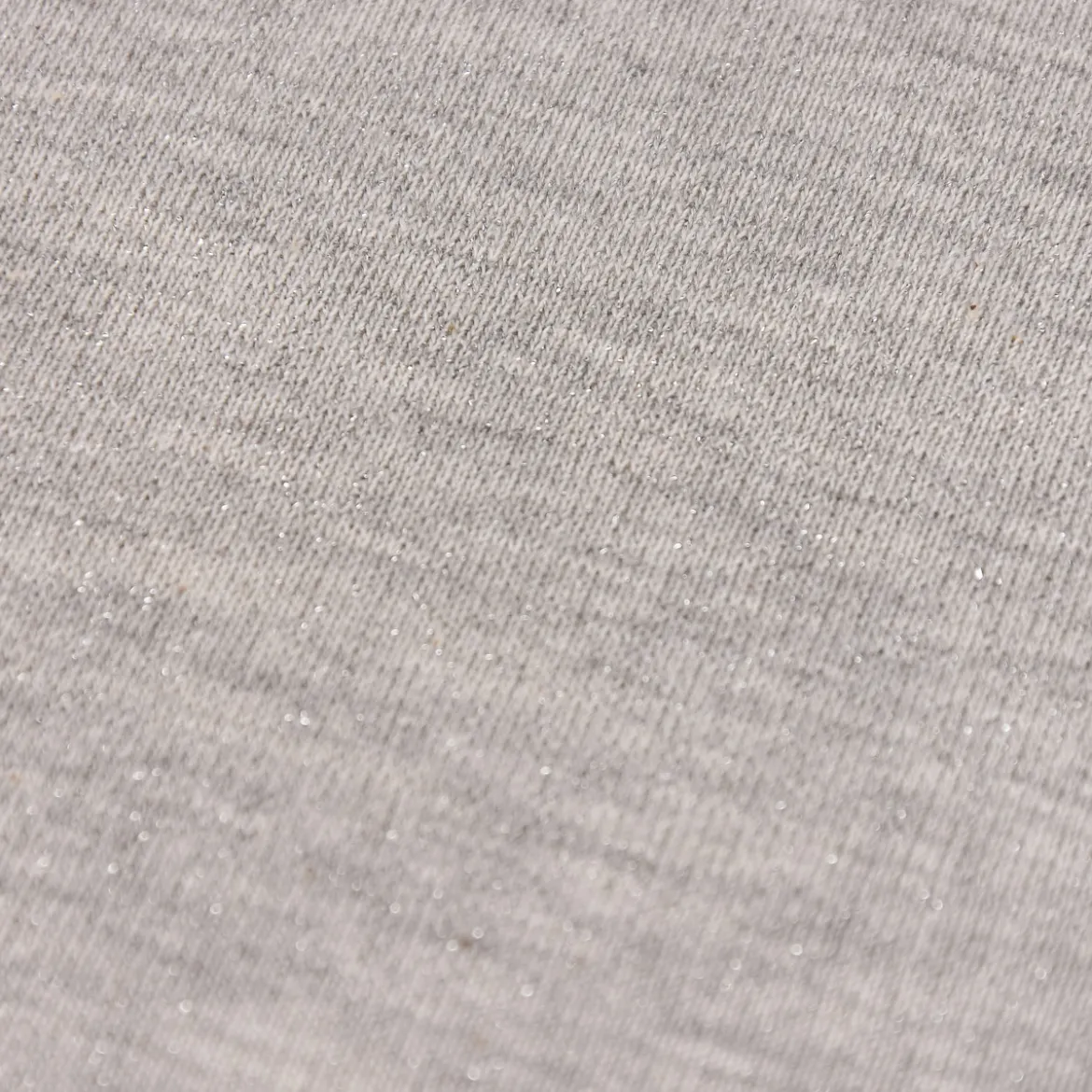 Sweat Jogging einfarbig Glitzer grau 1,45m Breite
