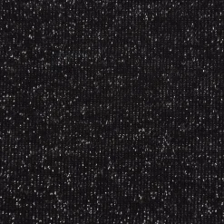 Sweat Jogging einfarbig Glitzer schwarz 1,45m Breite