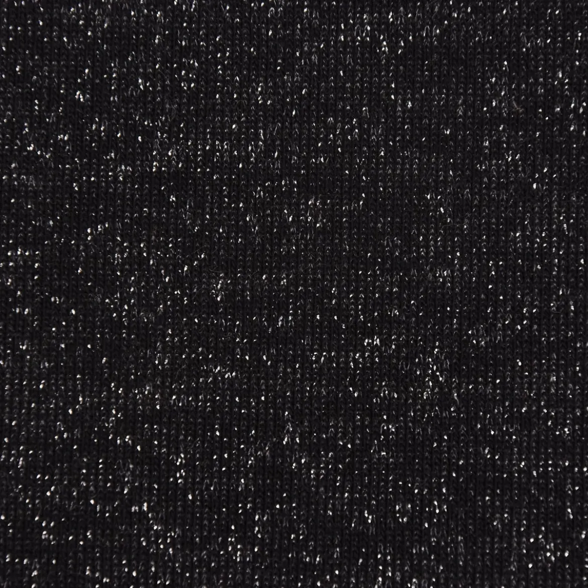 Sweat Jogging einfarbig Glitzer schwarz 1,45m Breite