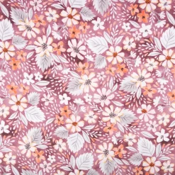 Sweatstoff Baumwolle Blumen Digitaldruck rosa 155cm breit