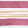 Sweatstoff Digitaldruck STRIPES Streifen weiß mauve ocker 1,45m Breite